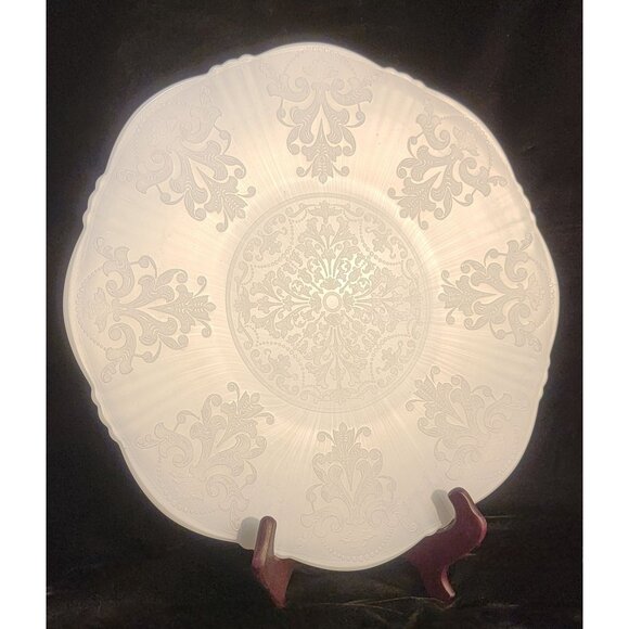 Antique Macbeth-Evans American Sweetheart Monax Depression Glass Platter - Picture 6 of 15